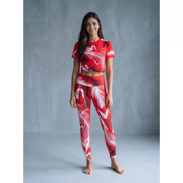 Lange Premium-Leggings für Damen ALTISPORT VOJ/ALW001LEG01 ROT 