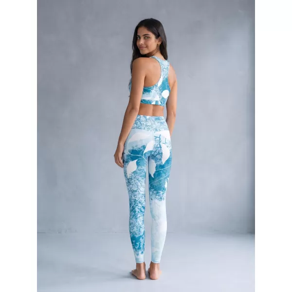  Lange Premium-Leggings für Damen ALTISPORT VOJ/ALW020LEG01 BLAU 