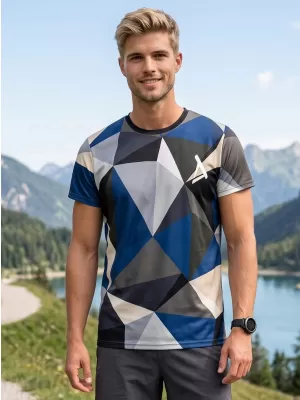 Herren Funktions-T-Shirt Premium Plus ALTISPORT VOJ/ALM007TR02 MARINEBLAU/BRAUN