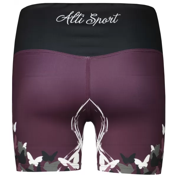  Kurze Premium-Leggings für Damen ALTISPORT VOJ/ALW022LEG03 LILA 