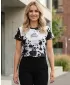 Hochwertiges Funktions-T-Shirt für Damen ALTISPORT VOJ/ALW012TR01 SCHWARZ-WEISS