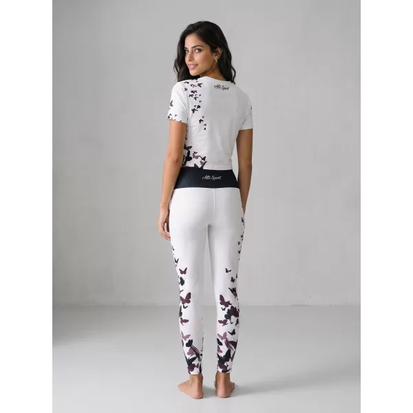  Lange Premium-Leggings für Damen ALTISPORT VOJ/ALW022LEG01 WEIß 