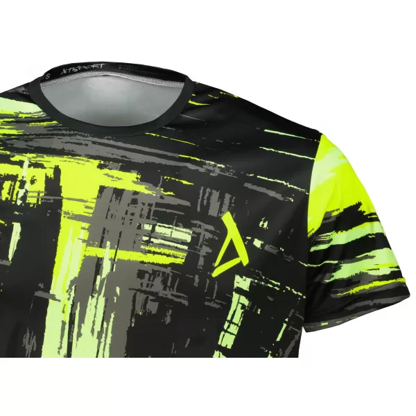 Hochwertiges Funktions-T-Shirt für Herren ALTISPORT VOJ/ALM010TR01 SCHWARZ UND GELB 