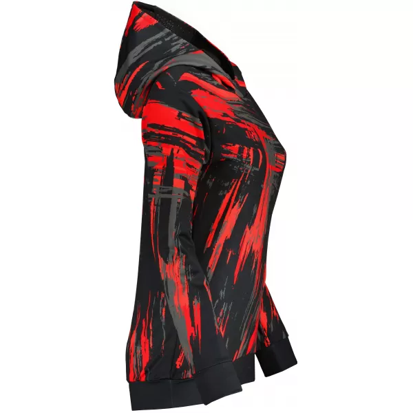  Hochwertiges Funktions-Sweatshirt für Damen ALTISPORT VOJ/ALW010MI01 SCHWARZ UND ROT 