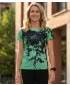 Hochwertiges Funktions-T-Shirt für Damen ALTISPORT VOJ/ALW012TR01 SCHWARZ/TÜRKIS