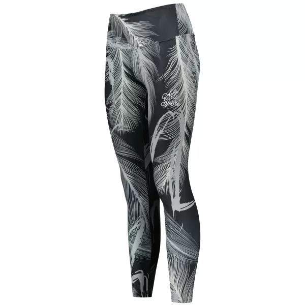  Lange Premium-Leggings für Damen ALTISPORT VOJ/ALW001LEG01 SCHWARZGRAU 