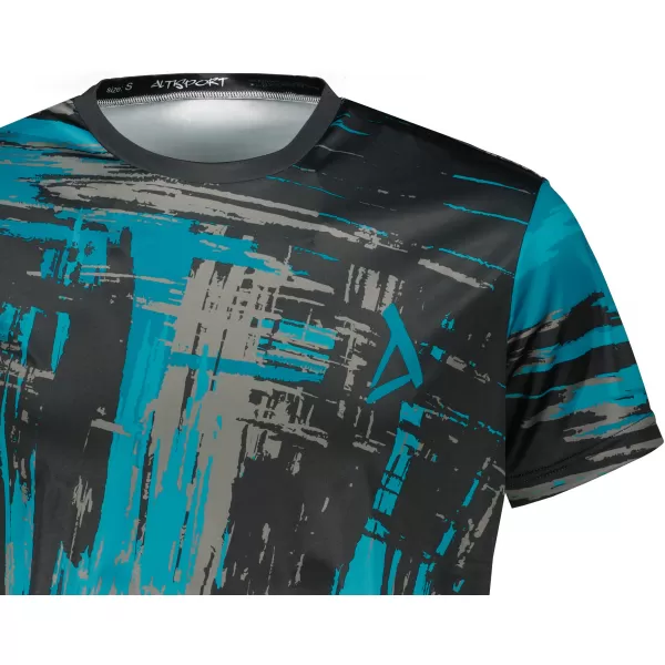  Hochwertiges Funktions-T-Shirt für Herren ALTISPORT VOJ/ALM010TR01 SCHWARZ/SMARAGD 