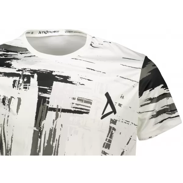 Hochwertiges Funktions-T-Shirt für Herren ALTISPORT VOJ/ALM010TR01 SCHWARZ UND WEIß 