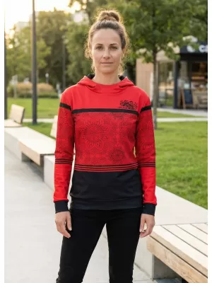 Premium-Sweatshirt für Damen ALTISPORT VOJ/ALW023MI01 ROT