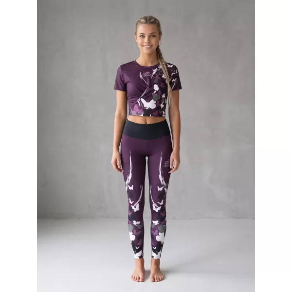  Lange Premium-Leggings für Damen ALTISPORT VOJ/ALW022LEG01 LILA 