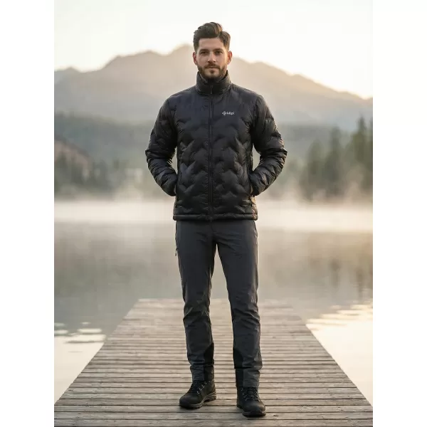  Isolierte Herrenjacke KILPI PAPILON-M UM0153KI SCHWARZ 