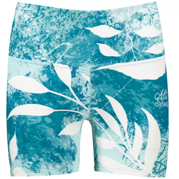  Kurze Premium-Leggings für Damen ALTISPORT VOJ/ALW020LEG03 BLAU 