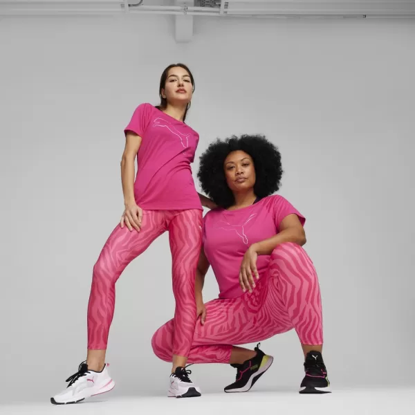  Damen-T-Shirt PUMA TRAIN FAV JERSEY CAT TEE 522420-48 ROSA 
