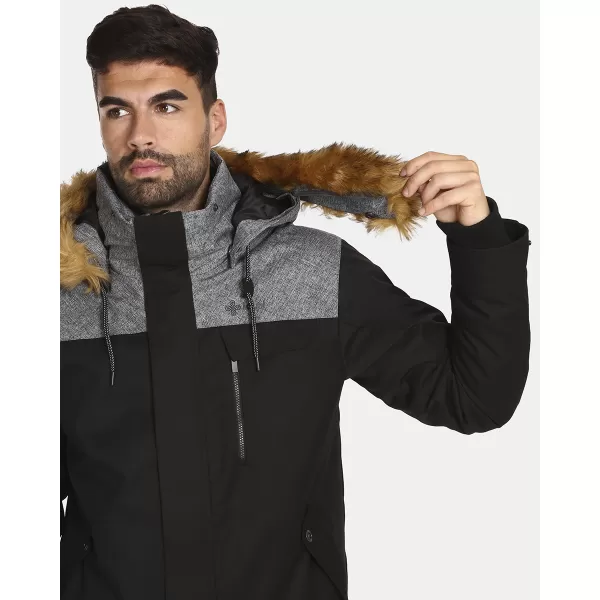  Herren-Winterjacke KILPI ALPHA-M UM0127KI SCHWARZ 
