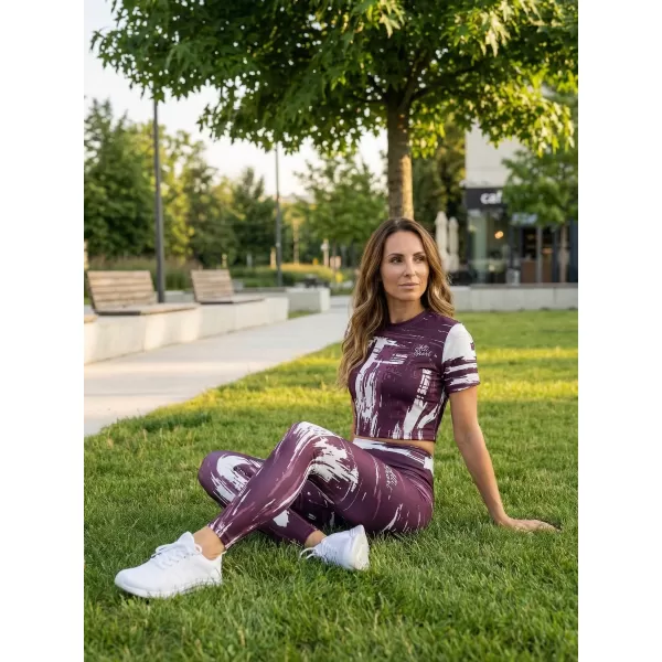  Lange Premium-Leggings für Damen ALTISPORT VOJ/ALW010LEG01 LILA 