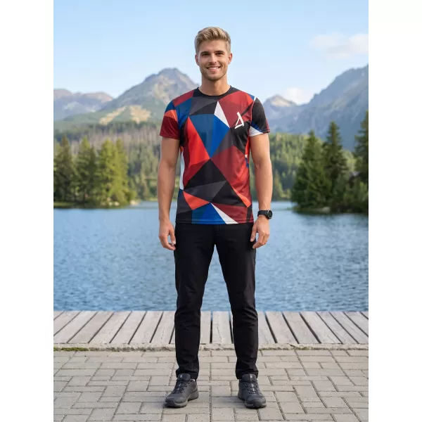  Herren Funktions-T-Shirt Premium Plus ALTISPORT VOJ/ALM007TR02 MARINEBLAU/ROT 