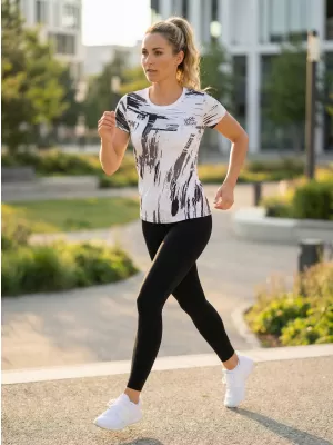 Hochwertiges Funktions-T-Shirt für Damen ALTISPORT VOJ/ALW010TR01 WEIß
