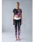 Lange Premium-Leggings für Damen ALTISPORT VOJ/ALW022LEG01 SCHWARZ ROSA