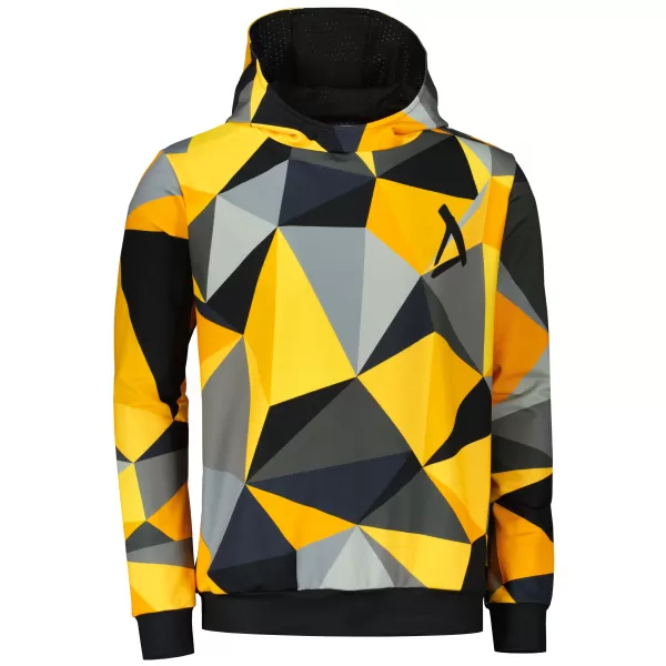  Hochwertiges Funktions-Sweatshirt für Herren ALTISPORT VOJ/ALM007MI01 SCHWARZ UND GELB 