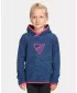 Fleece-Sweatshirt für Mädchen KILPI FLOND-JG UJ0253KI DUNKELBLAU