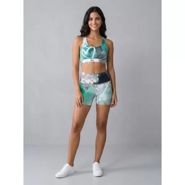  Kurze Premium-Leggings für Damen ALTISPORT VOJ/ALW017LEG03 TÜRKIS 