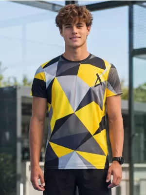 Herren Funktions-T-Shirt Premium Plus ALTISPORT VOJ/ALM007TR02 SCHWARZ UND GELB