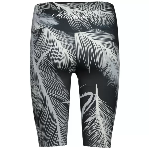  Damen-Leggings oberhalb des Knies Premium ALTISPORT VOJ/ALW001LEG02 SCHWARZGRAU 