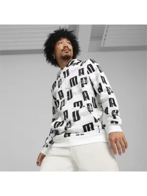 Herren-Sweatshirt PUMA ESS+ LOGO LAB AOP HOODIE 678983-02 WEIß