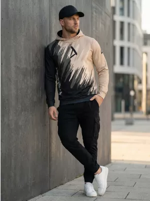 Hochwertiges Funktions-Sweatshirt für Herren ALTISPORT VOJ/ALM006MI01 SCHWARZ BRAUN