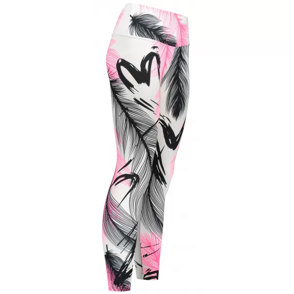  Lange Premium-Leggings für Damen ALTISPORT VOJ/ALW001LEG01 WEIß ROSA 