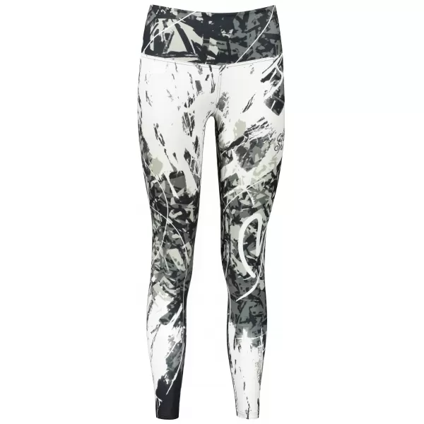  Lange Premium-Leggings für Damen ALTISPORT VOJ/ALW018LEG01 SCHWARZ UND WEIß 