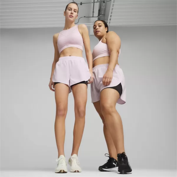 Damen-Shorts PUMA RUN FAV WOVEN 2IN1 SHORT W 523181-60 SCHWARZ 