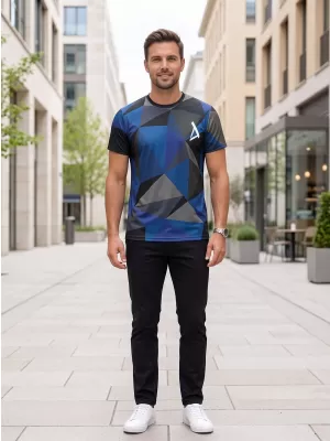 Herren Premium Plus Funktions-T-Shirt ALTISPORT VOJ/ALM007TR02 DUNKELBLAU