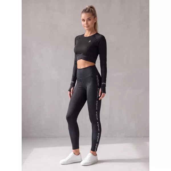  Lange Premium-Leggings für Damen ALTISPORT VOJ/ALW021LEG01 SCHWARZ 