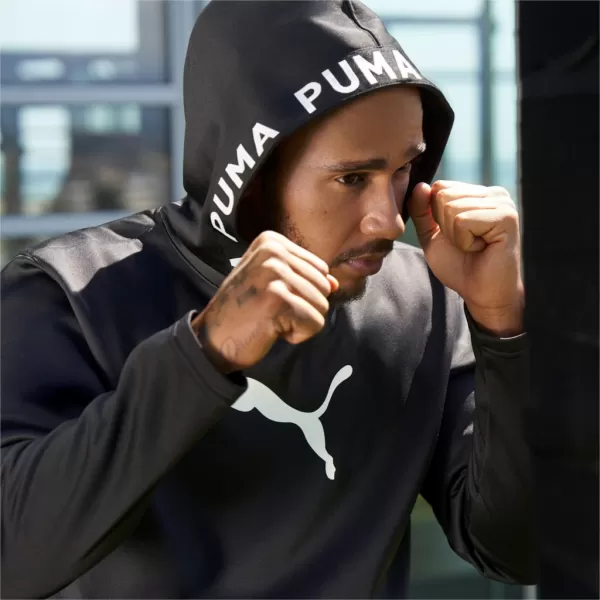  Herren-Sweatshirt PUMA TRAIN PWR FLEECE HOODIE 520893-01 SCHWARZ 