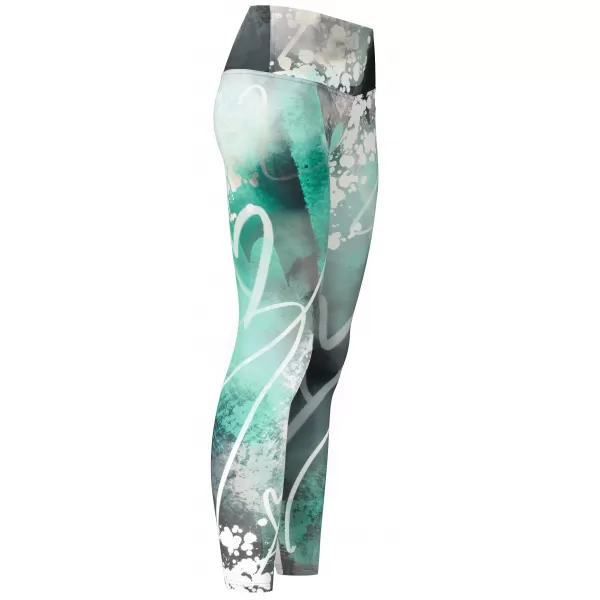  Lange Premium-Leggings für Damen ALTISPORT VOJ/ALW017LEG01 TÜRKIS 