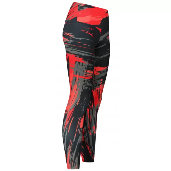  Lange Premium-Leggings für Damen ALTISPORT VOJ/ALW010LEG01 SCHWARZ UND ROT 