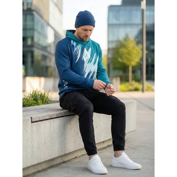  Hochwertiges Funktions-Sweatshirt für Herren ALTISPORT VOJ/ALM006MI01 KEROSIN/BLAU 