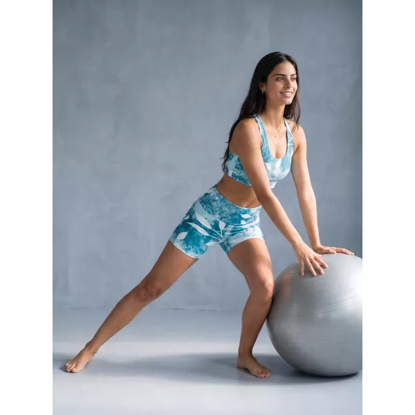  Kurze Premium-Leggings für Damen ALTISPORT VOJ/ALW020LEG03 BLAU 