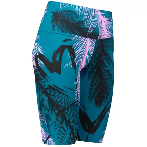  Damen-Leggings oberhalb des Knies Premium ALTISPORT VOJ/ALW001LEG02 PETROL/HELLROSA 