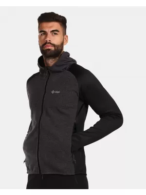 Warmes Herren-Sweatshirt KILPI VERSAM-M UM0215KI SCHWARZ