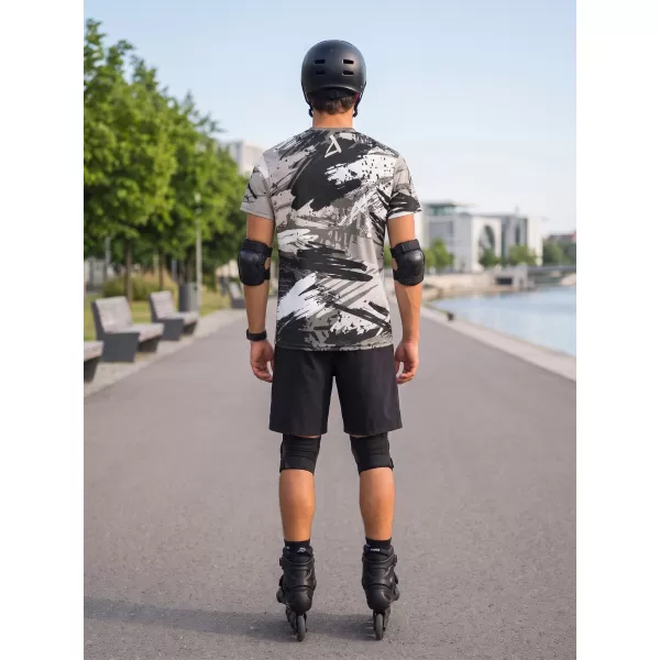 Hochwertiges Funktions-T-Shirt für Herren ALTISPORT VOJ/ALM014TR01 SCHWARZGRAU 