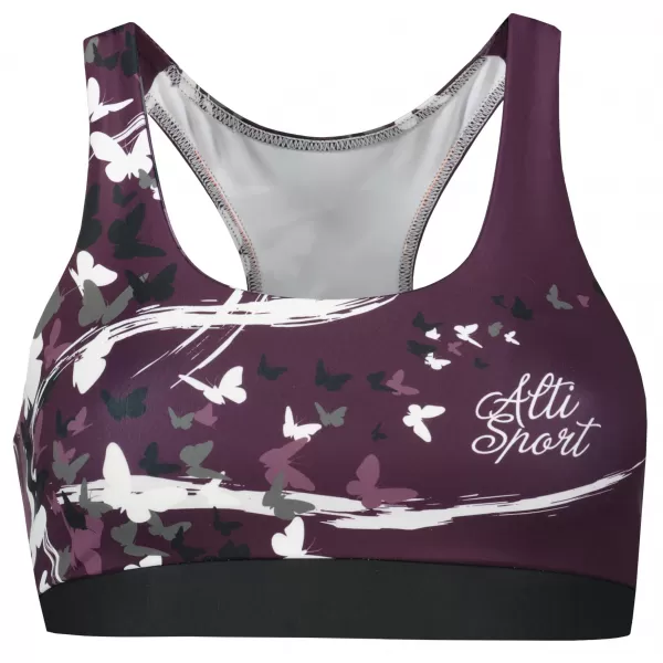  Premium-Sport-BH für Damen ALTISPORT VOJ/ALW022POD01 LILA 