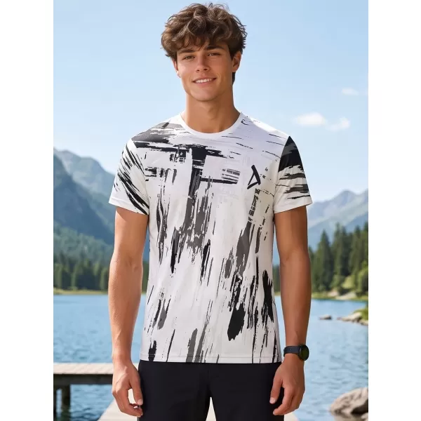  Hochwertiges Funktions-T-Shirt für Herren ALTISPORT VOJ/ALM010TR01 SCHWARZ UND WEIß 