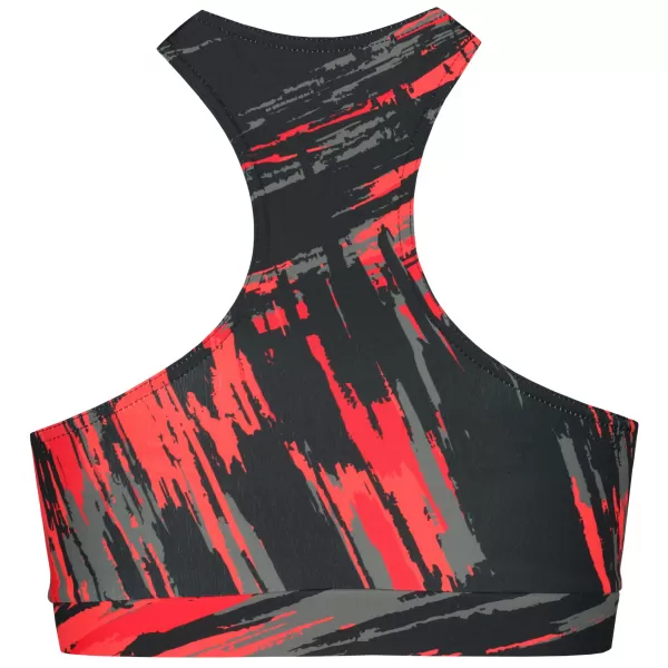  Premium-Sport-BH für Damen ALTISPORT VOJ/ALW010POD01 SCHWARZ UND ROT 