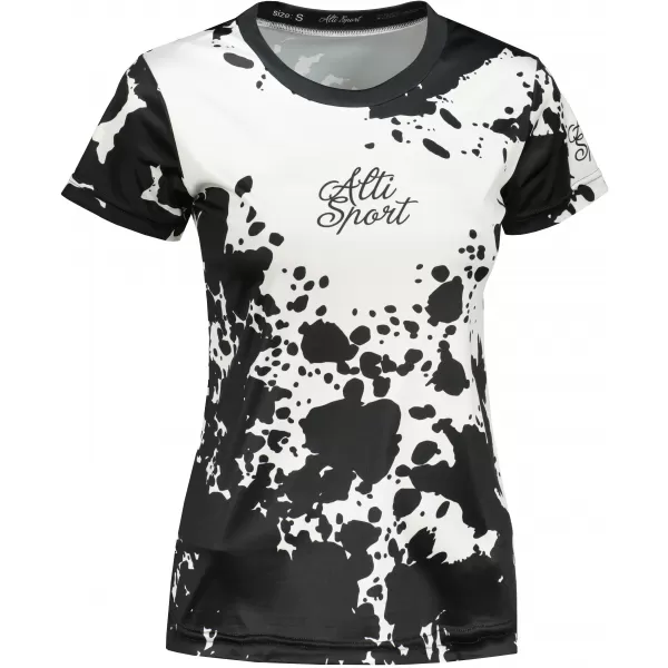  Hochwertiges Funktions-T-Shirt für Damen ALTISPORT VOJ/ALW012TR01 SCHWARZ-WEISS 