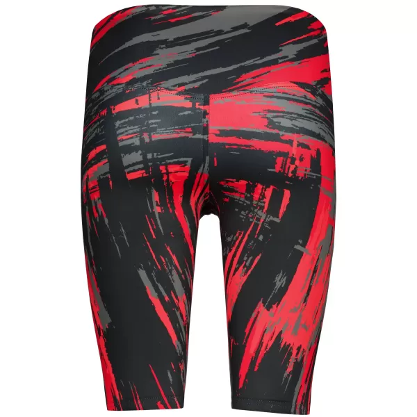  Dámské legíny nad kolena premium ALTISPORT VOJ/ALW010LEG02 ČERNOČERVENÁ 