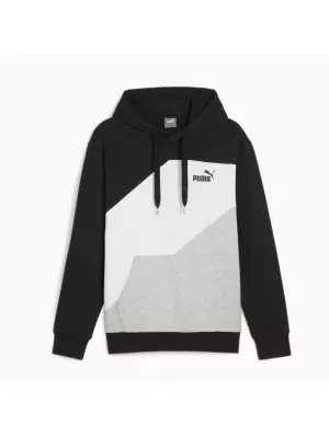 Herren-Sweatshirt PUMA POWER COLORBLOCK HOODIE 678931-01 SCHWARZ