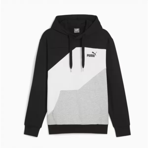  Herren-Sweatshirt PUMA POWER COLORBLOCK HOODIE 678931-01 SCHWARZ 