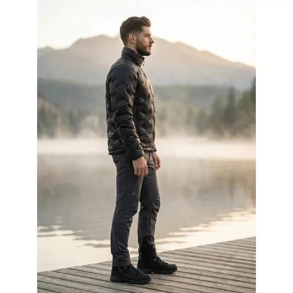  Isolierte Herrenjacke KILPI PAPILON-M UM0153KI SCHWARZ 